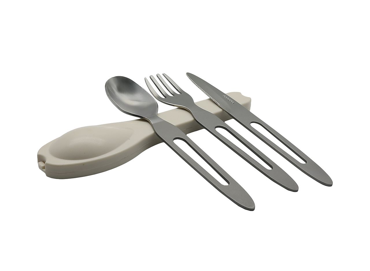 バーベキュー・調理用品 baladeo Cutlery set Ultimate Cutlery set 'Calgary', with ABS box - Cutlery sets - Outside