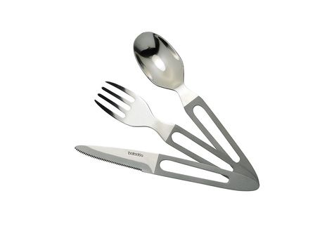 バーベキュー・調理用品 baladeo Cutlery set Ultimate Cutlery set 'Basecamp', with neoprene pouch - Cutlery sets
