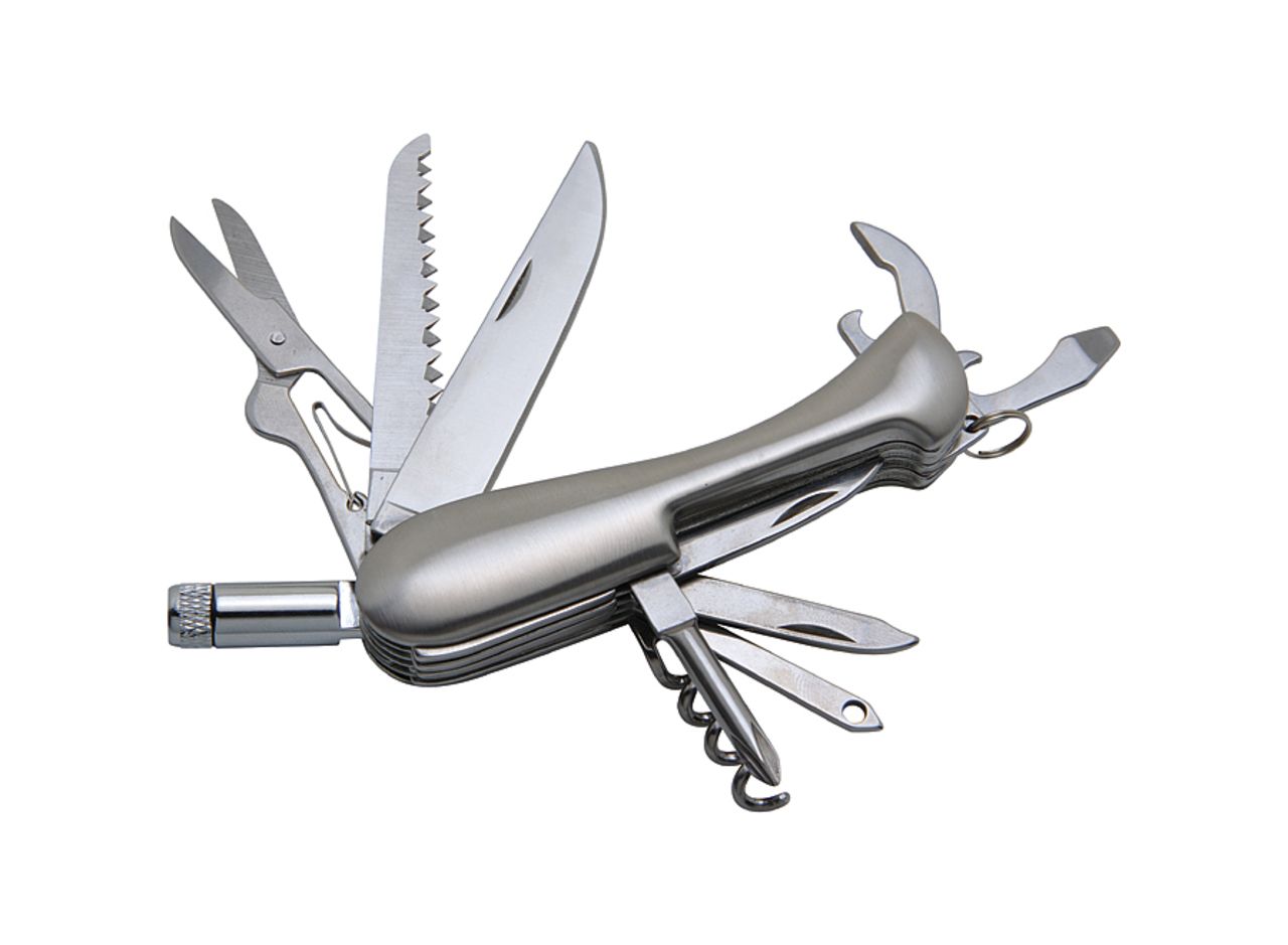 Multifunction knife 'Barrow', 12 functions, with light Knives Multifunction tools