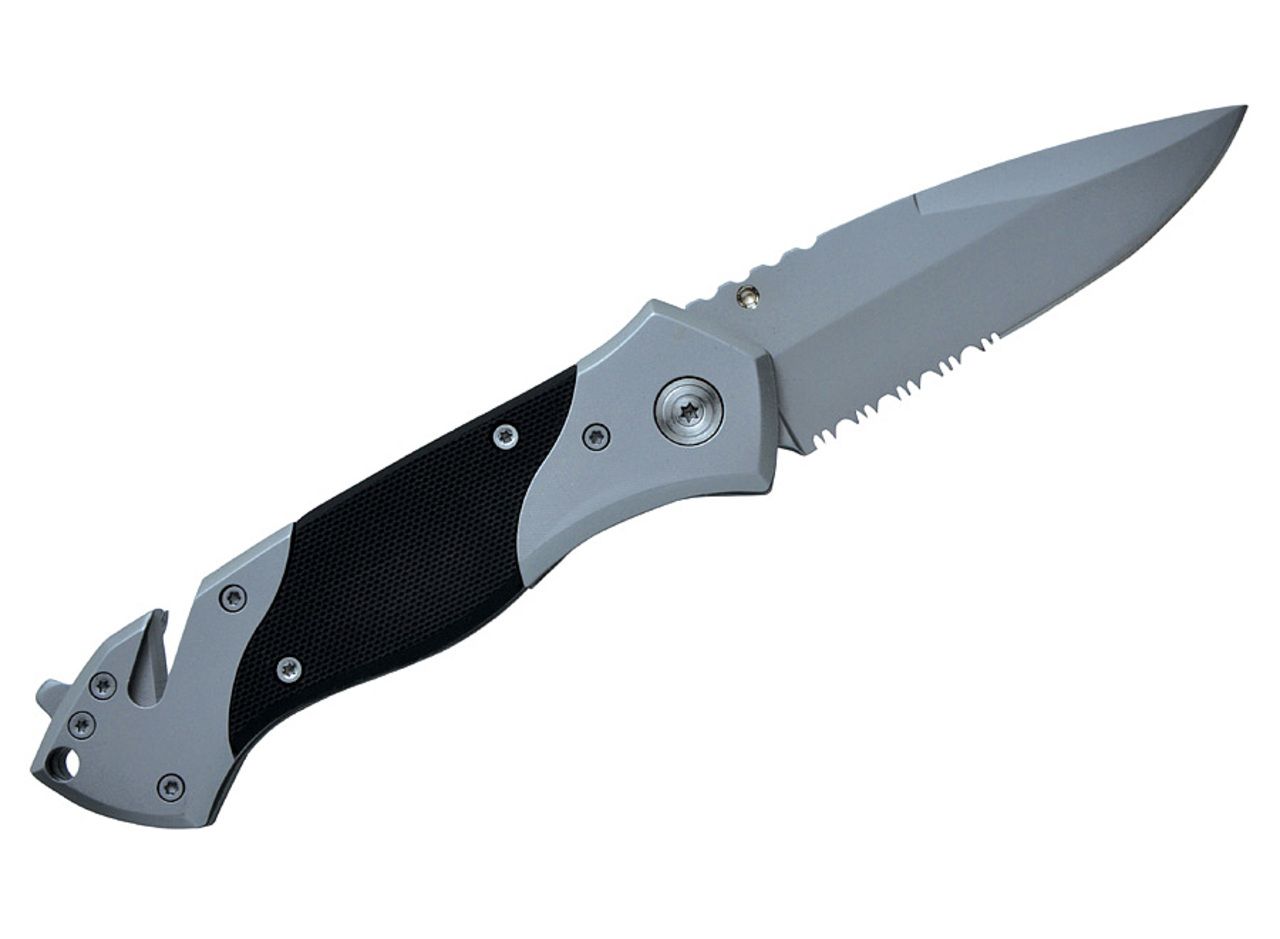 Security knife 'Rescue', black Emergency knives Pocket cutlery
