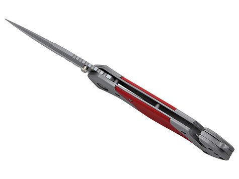 K-25 - Klappbares Rettungsmesser mit Etui - Rot - 19996 bester Preis, Verfügbarkeit prüfen, online kaufen mit