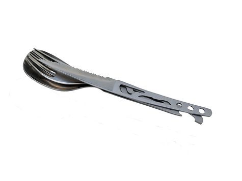 Portable cutlery set 'Basecamp', with neoprene pouch - Cutlery