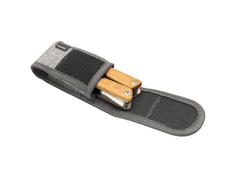 Etui de ceinture en nylon pour pince 'Slim', gris chiné - Accessoires