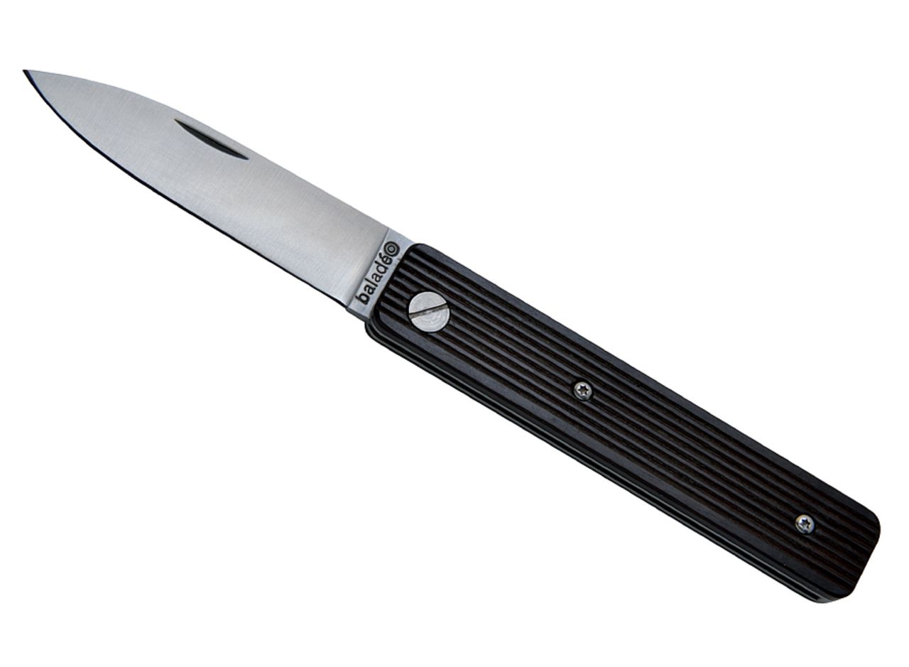 Folding paring knife 'Papagayo', ebony Knives Outside meals
