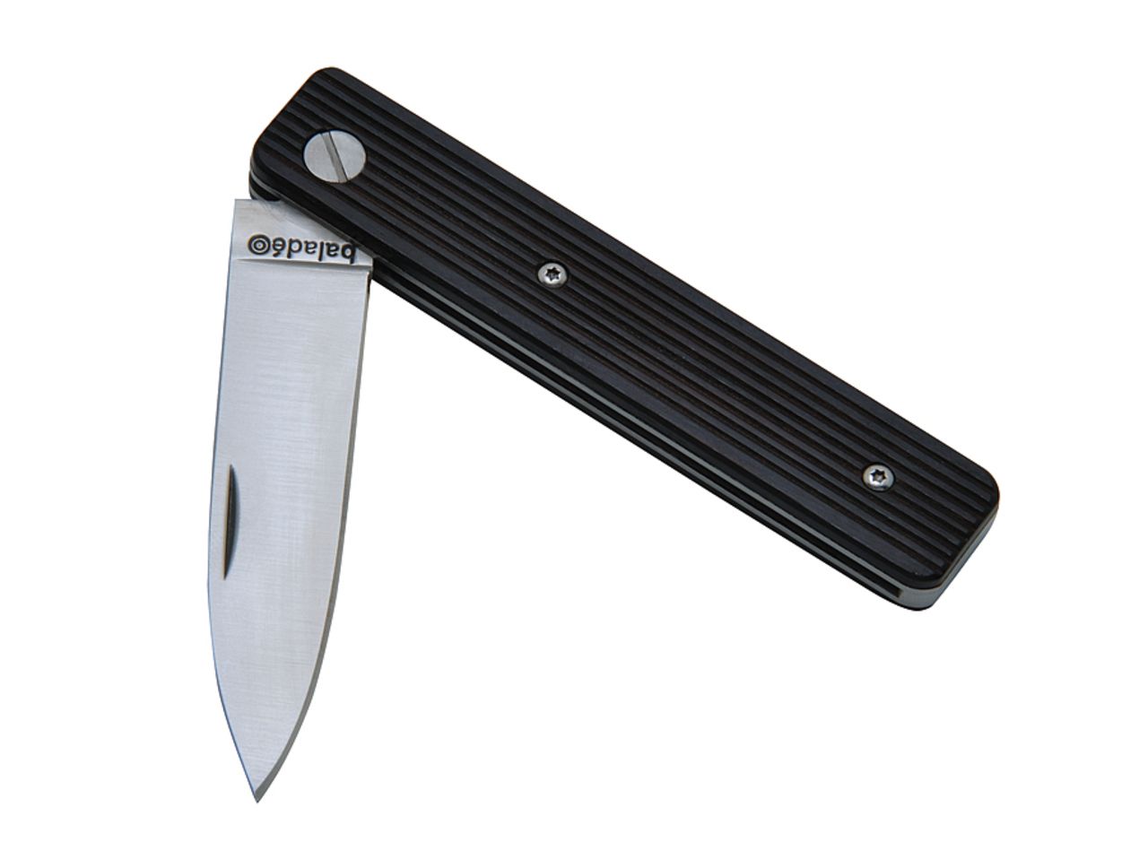 Folding paring knife 'Papagayo', ebony Knives Outside meals