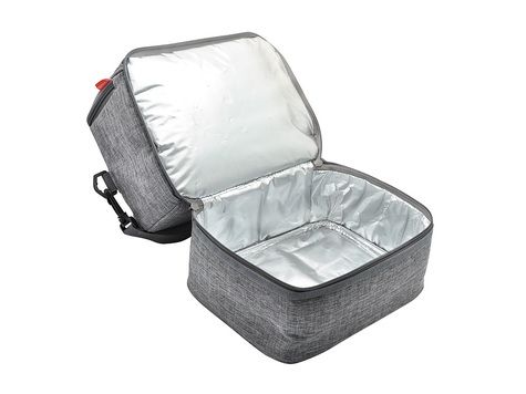 Insulated bento bag 'Uji', RPET heather grey