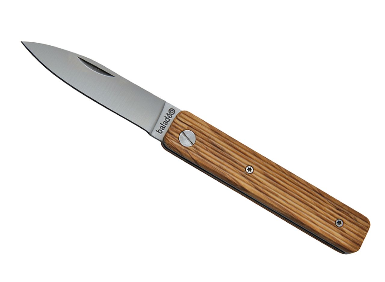 Folding paring knife 'Papagayo', olive tree wood Knives Outside