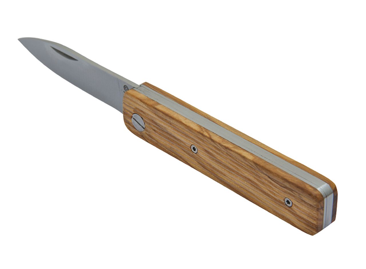 Folding paring knife 'Papagayo', olive tree wood Knives Outside